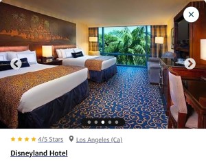 use capital one venture x travel credit for a Disney hotel